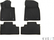 Коврики KVEST 3D для салона Lexus RX IV 2015-2021 Серый, бежевый кант
