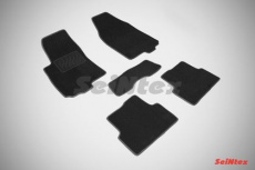 Коврики текстильные Seintex на нескользящей основе для салона Chevrolet Aveo II 2011-2021