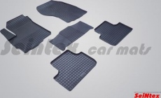 Коврики резиновые Seintex с узором сетка для салона Mitsubishi ASX 2010-2021