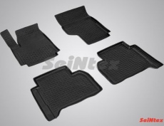 Коврики резиновые Seintex с высоким бортиком для салона Volkswagen Amarok 2010-2021