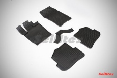 Коврики резиновые Seintex с узором сетка для салона Audi A1 2010-2021