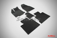 Коврики резиновые Seintex с узором сетка для салона Ford Edge 2011-2021