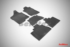 Коврики резиновые Seintex с узором сетка для салона Chevrolet Tahoe IV 2014-2021