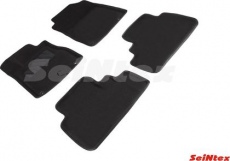 Коврики Seintex 3D ворсовые для салона Honda CR-V IV 2012-2021 Черные