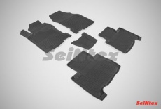 Коврики резиновые Seintex с высоким бортиком для салона Lexus NX 2014-2021