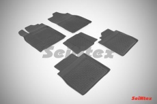 Коврики резиновые Seintex с высоким бортиком для салона Lexus ES 250 VI рестайлинг 2015-2021