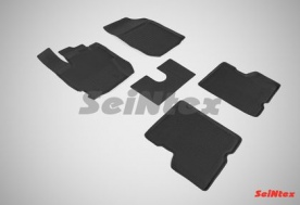 Коврики резиновые Seintex с высоким бортиком для салона Renault Kaptur 4WD 2013-2021