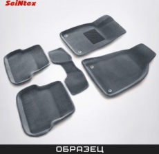 Коврики Seintex 3D ворсовые для салона Volvo XC60 I 2008-2017. Серый