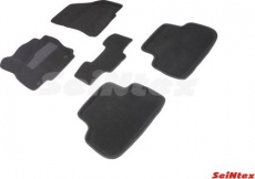 Коврики Seintex 3D ворсовые для салона Volkswagen Tiguan II 2016-2021 Черные