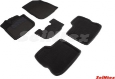 Коврики Seintex 3D ворсовые для салона Renault Logan II 2014-2021