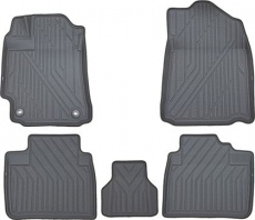 Коврики KVEST 3D для салона Toyota Camry XV50 2011-2014 Серый, серый кант